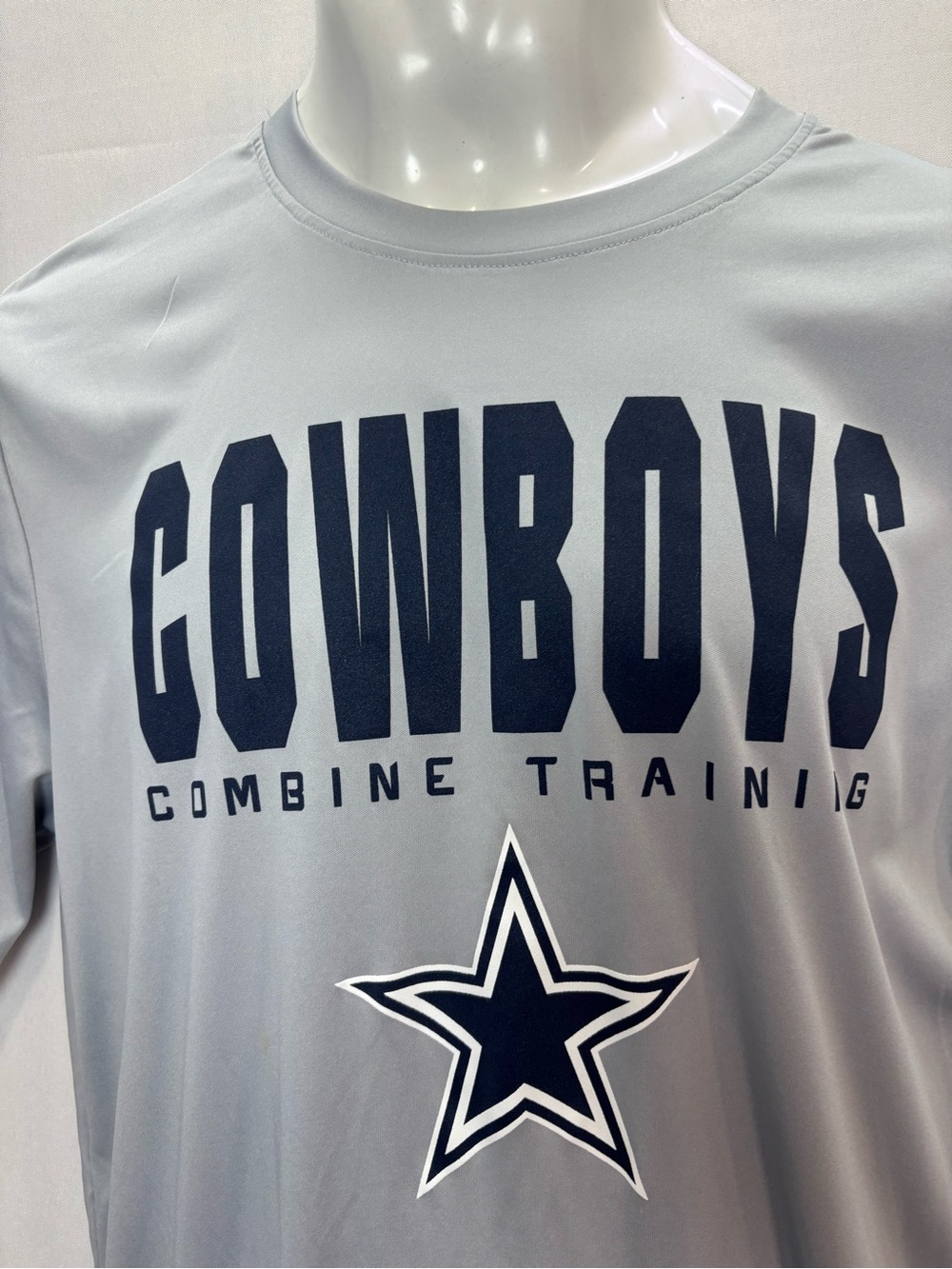 Dallas Cowboys Gray Combine Training Performance T-Shirt - Picture 2 of 10